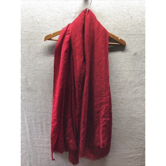 Nine West Accessories - Nine West Scarf Red Metallic Shimmer Wrap Shawl Holiday Party Evening NWT